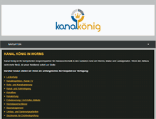 Tablet Screenshot of kanal-koenig.de